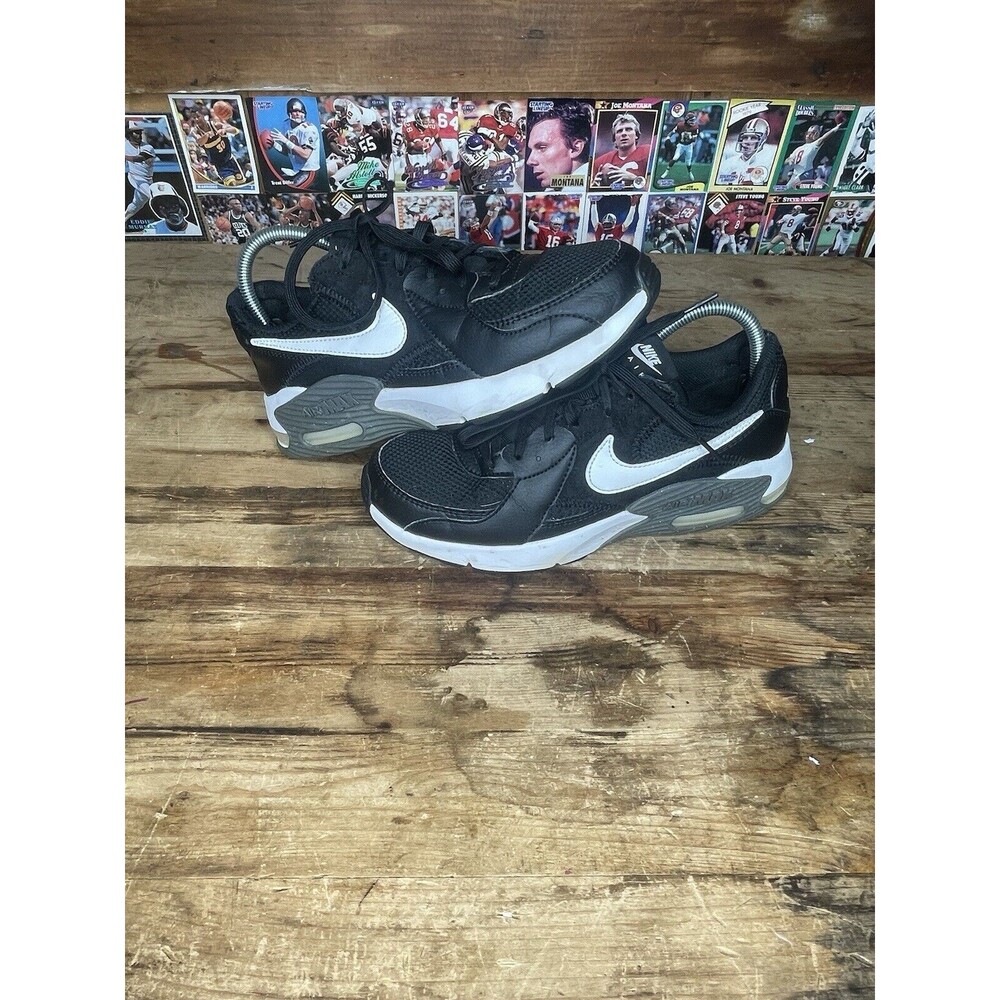 Size 8.5 - Nike Air Max Excee Black Womans CD5432-003 Black White Sneaker Shoe